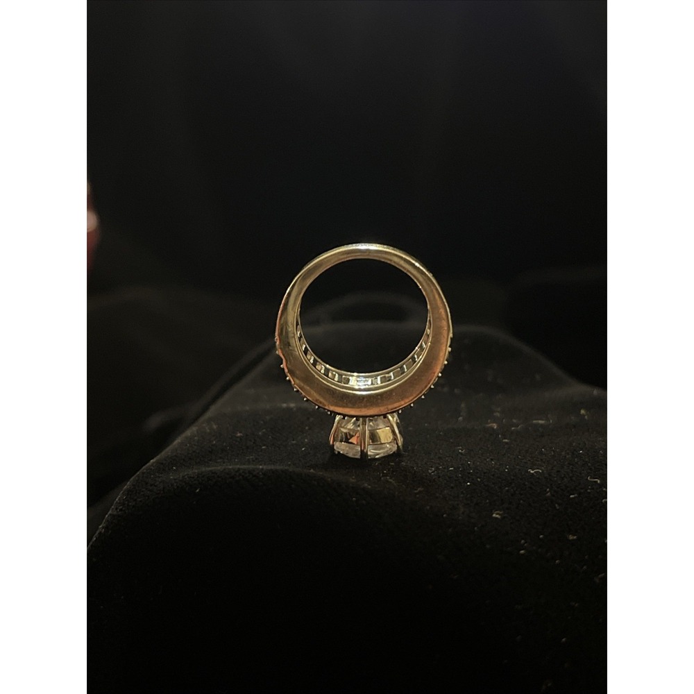 JTV GM 9.25 Sterling Silver CZ Engagement Wedding Anniversary Ring Size 5 - Picture 10 of 11